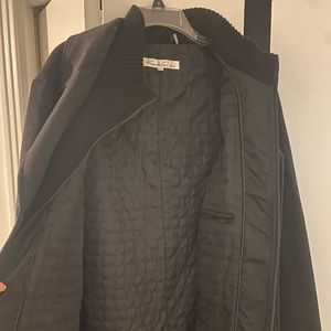 Men’s Kennth Cole 3/4 length charcoal gray tweed coat size XXL